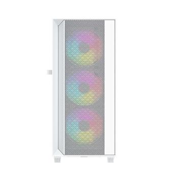 Gembird Fornax 4000 ARGB/Midi Tower/Transpar./Bílá