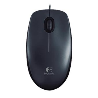 myš Logitech M100 optická, šedá, USB