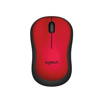myš Logitech Wireless Mouse M220 silent red
