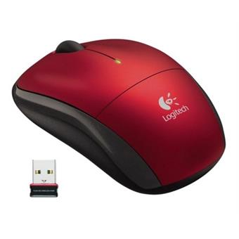 myš Logitech Wireless Mouse M215 nano, červená