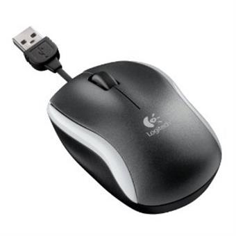 myš Logitech Corded Mouse M125, tmavá