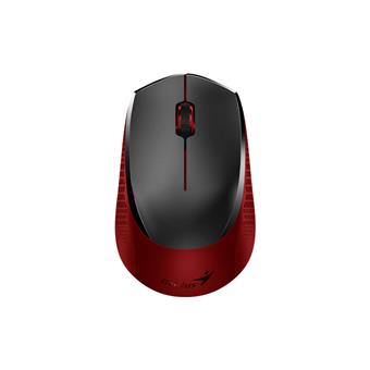 Genius NX-8000S/Kancelářská/Optická/1 200 DPI/Bezdrátová USB/Černá-červená