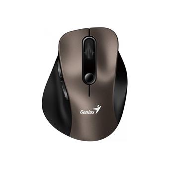 Genius Ergo 9000S/Ergonomická/Optická/Pro praváky/2 400 DPI/Bezdrátová USB + Bluetooth/Champagne Tit