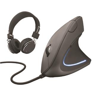 Trust bundle myš Verto + Ziva headphones