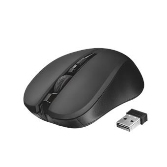 TRUST Mydo Silent Click/Kancelářská/Optická/Bezdrátová USB/Černá