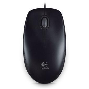 Logitech B100/Kancelářská/Optická/Drátová USB/Černá