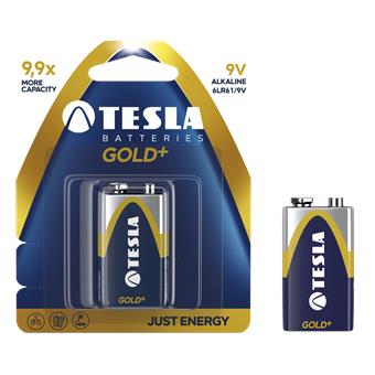 TESLA - baterie 9V GOLD+, 1ks, 6LR61