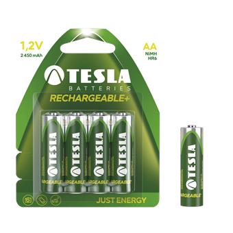 TESLA - baterie AA RECHARGEABLE+, 4ks, HR6