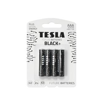 TESLA - baterie AAA BLACK+, 4ks, LR03