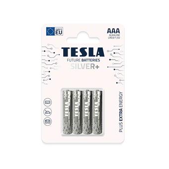 TESLA - baterie AAA SILVER+, 4 ks, LR03