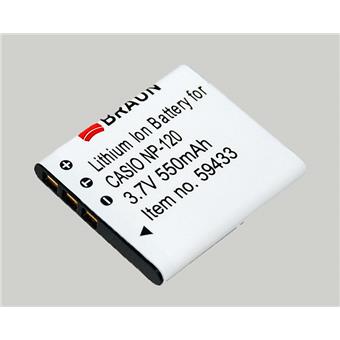 Braun akumulátor CASIO NP-120, 550mAh