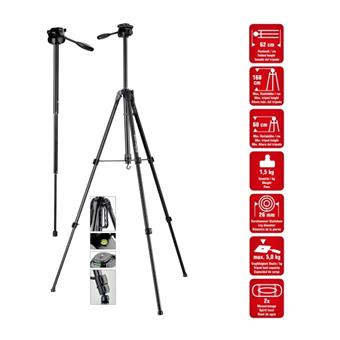Braun LW 168S stativ (62-168cm, 1500 g, 3-směrná hlava, max.5kg, monopod)