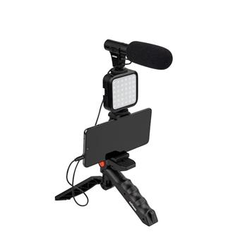Doerr Vlogging Kit VL-5 Microphone videosvetlo pre SmartPhone