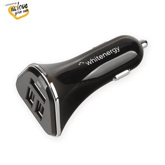 WE auto adaptér 3x USB 5V 5200mA Blister Black