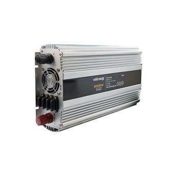 WE Měnič napětí DC/AC 24V / 230V, 2000W, 2 zásuvky