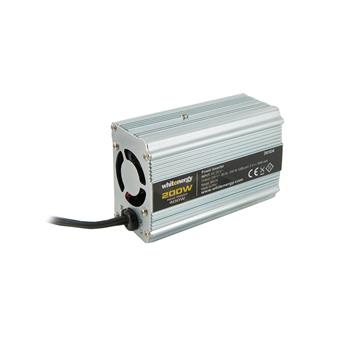 WE Měnič napětí DC/AC 24V / 230V, 200W, USB