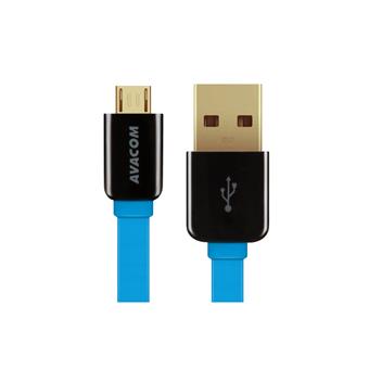 Kabel AVACOM MIC-120B USB - Micro USB, 120cm, modrá