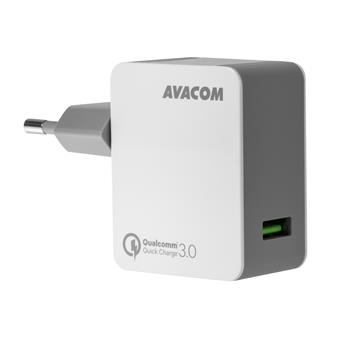 AVACOM HomeMAX síťová nabíječka Qualcomm Quick Charge 3.0, bílá