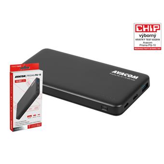 AVACOM externí baterie PRISMA PQ-10, Li-Pol 10000mAh, USB-C PD vstup a výstup