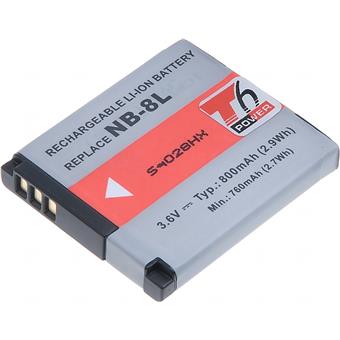 Batéria T6 power Canon NB-8L, 700mAh, čierna