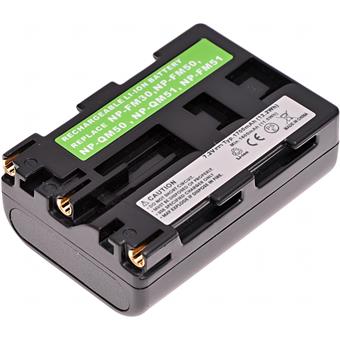 Baterie T6 power Sony NP-FM50, NP-FM51, NP-FM30, NP-QM50, NP-QM51, 1700mAh, šedá