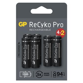 GP nabíjecí baterie ReCyko Pro AA (HR6) 4+2PP