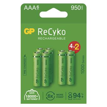 GP nabíjecí baterie ReCyko 1000 AAA (HR03) 4+2PP