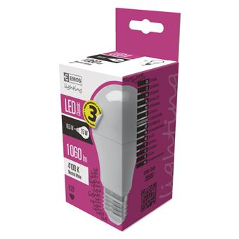 EMOS LED ŽÁROVKA CLASSIC A60 10,5W(75W) 1060lm E27 NW
