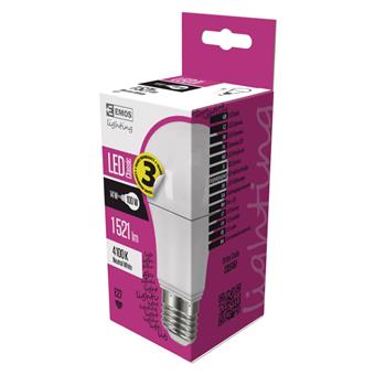 EMOS LED ŽÁROVKA CLASSIC A60 14W(100W) 1521lm E27 NW