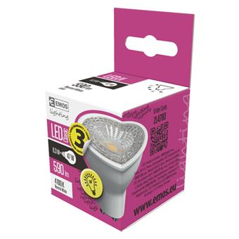 EMOS LED ŽÁROVKA PREM MR16 36° 6,3W(47W) 590lm GU10 NW
