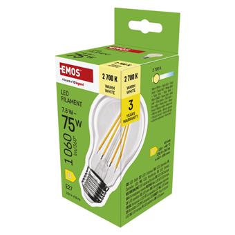 EMOS LED FLM A60 7,8W(75W) 1 060lm E27 WW