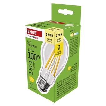 EMOS LED FLM A60 10,5W(100W) 1521lm E27 WW