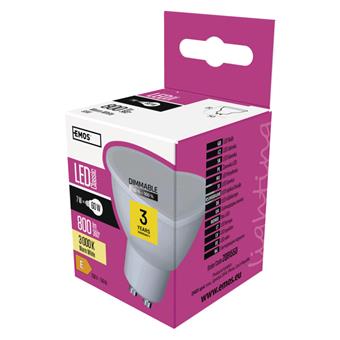 EMOS LED CLS MR16 DIM 7W(60W) 800 lm GU10 WW