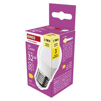 EMOS LED CLS MINI GLOBE 2,5W(32W) 350lm E27 WW