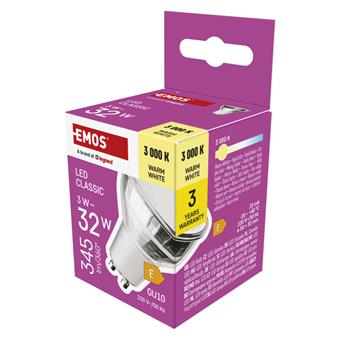 LED CLS MR16 3W(32W) 345lm GU10 WW