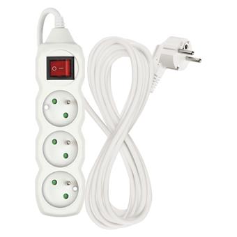 EMOS Predlžovací prívod 3z/5m 1,0mm + vypínač
