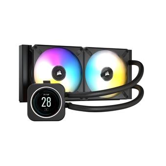 CORSAIR iCUE H100i ELITE 240mm vodní chlazení, LCD