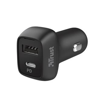 TRUST QMAX USB C+A CAR CHARGER PD 30W