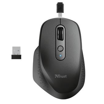 TRUST OZAA RECHARGEABLE MOUSE BLACK