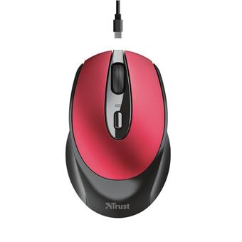 TRUST ZAYA WRL RCHRGABLE MOUSE RED
