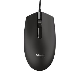 TRUST BASI/Kancelářská/Optická/1 200 DPI/Drátová USB/Černá
