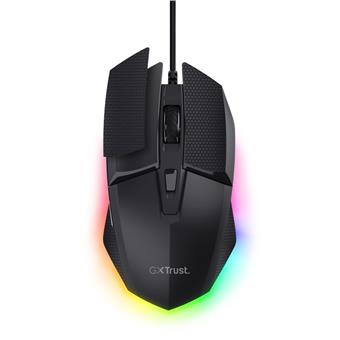 Trust GXT 121 Felox+/Herní/Optická/Pro praváky/10 000 DPI/Drátové USB-A/Černá