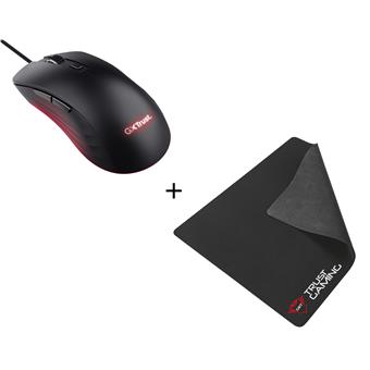Trust GXT924 YBAR+/Herní/Optická/Pro praváky/25 600 DPI/Drátová USB/Černá