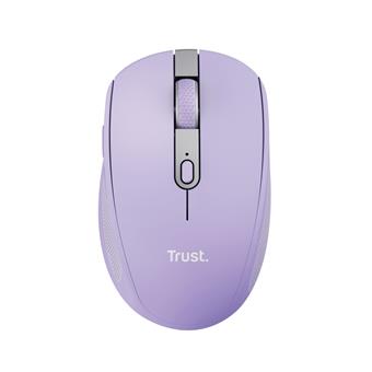 Trust Ozaa/Kancelárska/Optická/Pre pravákov/3 200 DPI/USB+BT/Fialová