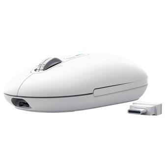 Trust Seron Slim/Kancelářská/Optická/3 200 DPI/USB+BT/Bílá