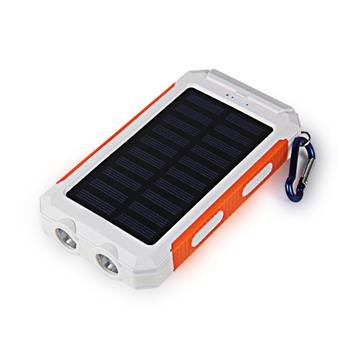 VIKING Solární Outdoorová Powerbanka Delta I 8000mAh, Bílo-Oranžová