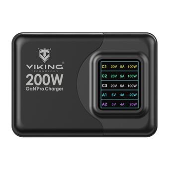 Viking USB GaN charger 200W PD PRO