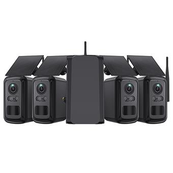 Set solárnych kamier Viking HUB S04/8000 mAh/ mobilné aplikácie/ outdoor
