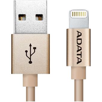 ADATA Lightning kabel MFi 1m zlatý pletený