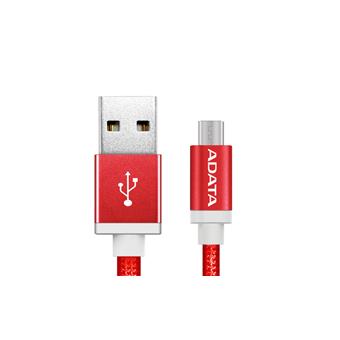 ADATA Micro USB kabel pletený 1m červený